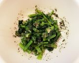 簡単！オクラと小松菜の胡麻味噌和え作り方3写真