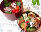 作り置きおかず スヌーピー弁当 詰め方作り方13写真