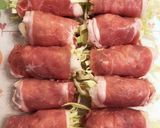 豚肉にチーズとキャベツ巻き巻き作り方3写真
