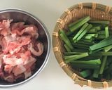 ピリ辛!豚にら麻婆ソーメン作り方1写真