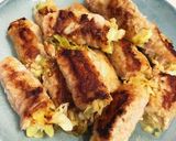 豚肉にチーズとキャベツ巻き巻き作り方5写真