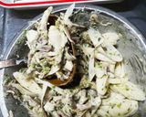舞茸長ネギ素干しエビ青のりのかき揚げ作り方5写真