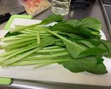 小松菜と油揚げのお味噌汁作り方2写真