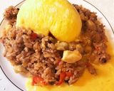 くす玉オムライス　チキンライスも美味作り方11写真