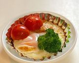 朝食！卵とまぐろ煮缶のホイルカップ焼き作り方7写真