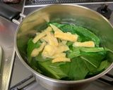 小松菜と油揚げのお味噌汁作り方6写真