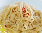 ずぼらこんにゃくパスタ ペペロンチーノ作り方4写真