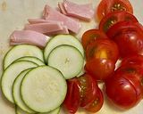 ジャガイモと夏野菜のチーズ焼き作り方2写真
