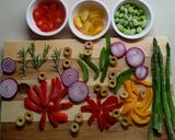冷凍野菜で☆フラワーフォカッチャ作り方4写真