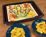 冷凍野菜で☆フラワーフォカッチャ作り方9写真