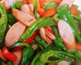 ウインナーとピーマンの醤油炒め作り方5写真