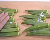 オクラのドライカレー作り方1写真