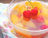 さくらんぼ入り♪缶詰のフルーツゼリー♡作り方7写真