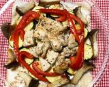 チキンと夏野菜のチーズ焼き作り方5写真