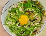 塩昆布と大葉の卵かけご飯作り方3写真