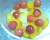 さくらんぼ入り♪缶詰のフルーツゼリー♡作り方5写真
