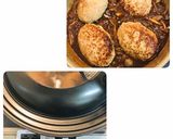 簡単美味しい煮込みハンバーグ♬チーズイン作り方6写真