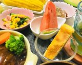 煮込みハンバーグメインの夕飯の献立♬作り方7写真