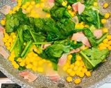 ベーコンとほうれん草とコーンのバター炒め作り方4写真