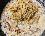 トリュフオイルの濃厚玄米クリームパスタ作り方5写真