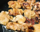 フライパン揚げ焼きで作る鶏もも肉の唐揚げ作り方3写真