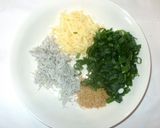残りご飯でお好み焼き♪簡単作り方1写真