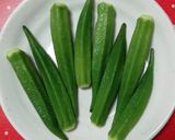 レンチンでオクラをネバネバ～✧にする方法作り方1写真