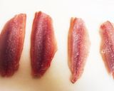 イサキの梅しそ巻天ぷら作り方1写真