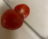 熟したトマトを薄くて、タネが出ない切り方作り方4写真