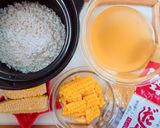 土鍋で炊くかつお節のトウモロコシご飯作り方2写真