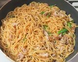 青唐辛子と豚肉の細切りの中華風塩焼きそば作り方9写真