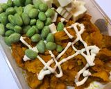 簡単☆かぼちゃと枝豆とチーズのサラダ作り方3写真