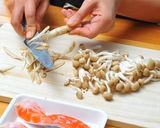 鮭の味噌バター炊き込みごはん作り方1写真
