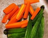 にんじんオクラの豚肉巻き作り方1写真