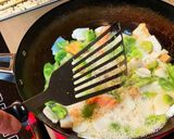 簡単♡帆立とサーモン空豆のパスタ作り方10写真