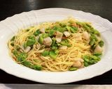 簡単♡帆立とサーモン空豆のパスタ作り方11写真