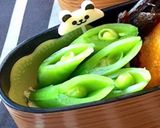 スナップえんどうクリチ お弁当に作り方4写真