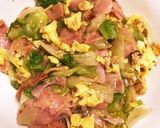 レタスとベーコン卵の腸活炒め煮作り方5写真