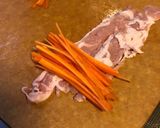 ピーマンとにんじんの豚こま巻き作り方1写真