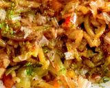 糖質吸収抑えた野菜たっぷり持ち麦そばめし作り方8写真