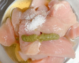 漬け込みで♪むね肉とオクラの柚子胡椒焼き作り方1写真
