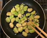 おつまみに☆そら豆にんにくバター醤油作り方3写真
