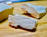 2580鶏胸肉柔らか茹でハムネギソース作り方2写真