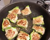 フライパンでソースまで！ピーマンの肉詰め作り方6写真