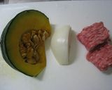 キャラ弁おかず☆かぼちゃコロッケ作り方1写真