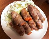 にんじんオクラの豚肉巻き作り方4写真