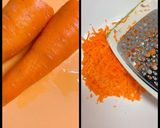 人参しりしりサラダで綺麗に作り方1写真