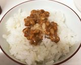 ふわふわ〜♪納豆オムレツ丼作り方1写真