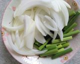 むね肉・ニンニクの芽のオイスター炒め♪作り方1写真