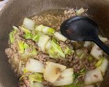 白菜の旨トロそぼろ煮込み作り方2写真
